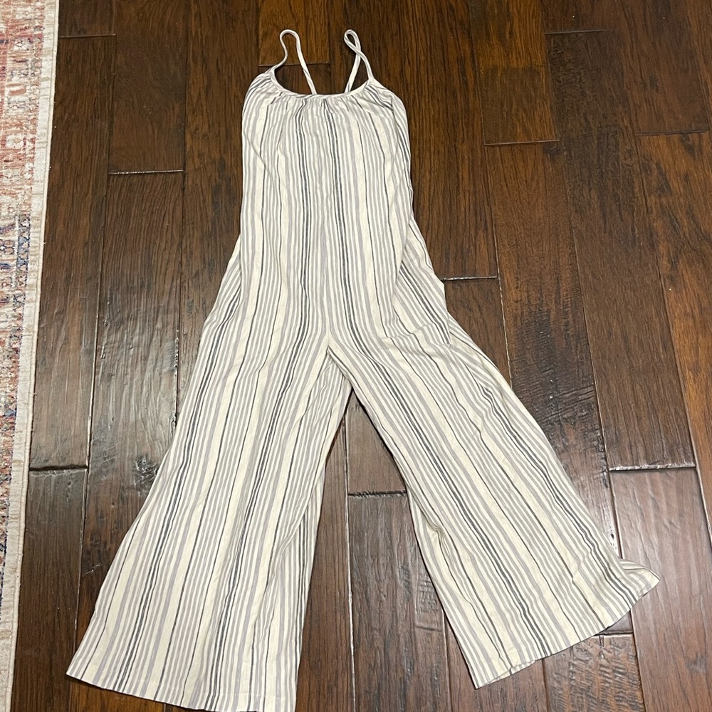 Treasure&Bond, navy striped, kids youth large romper